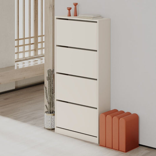 Scarpiera 4 ante a ribalta SHC540SAND colore cashmere