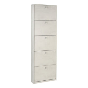 Scarpiera 5 Ante P18 Kit Ossido Bianco cm 63x18x190h - Sarmog