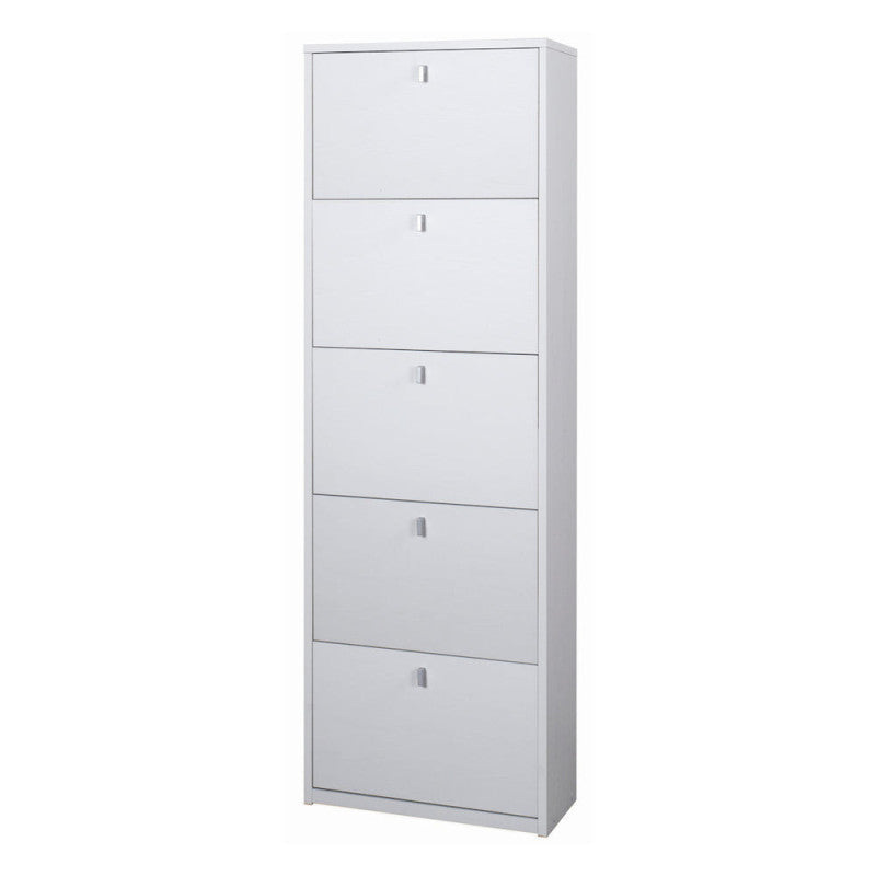 Scarpiera 5 Ante P29 Kit Bianco Fiammato cm 63x29x190h - Sarmog