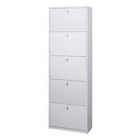 Scarpiera 5 Ante P29 Kit Bianco Fiammato cm 63x29x190h - Sarmog