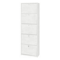 Scarpiera 5 Ante P29 Kit Ossido Bianco cm 63x29x190h - Sarmog