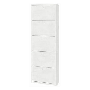 Scarpiera 5 Ante P29 Kit Ossido Bianco cm 63x29x190h - Sarmog