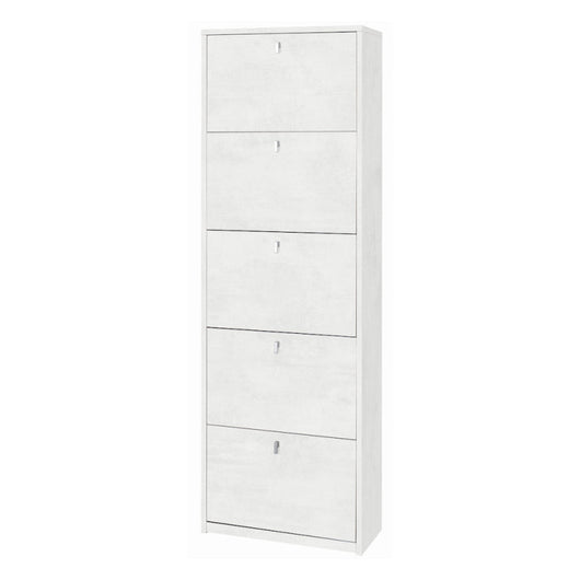 Scarpiera 5 Ante P29 Kit Ossido Bianco cm 63x29x190h - Sarmog