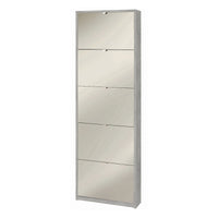 Scarpiera 5 Ante Specchio P18 Kit Cemento cm 63x18x190h - Sarmog