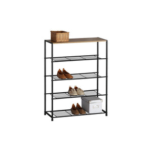 Scarpiera 5 Ripiani 
 Legno Truciolato Naturale /metallo Nr 63x30x83cm