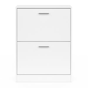 IDMarket - Scarpiera a 2 ante bianca