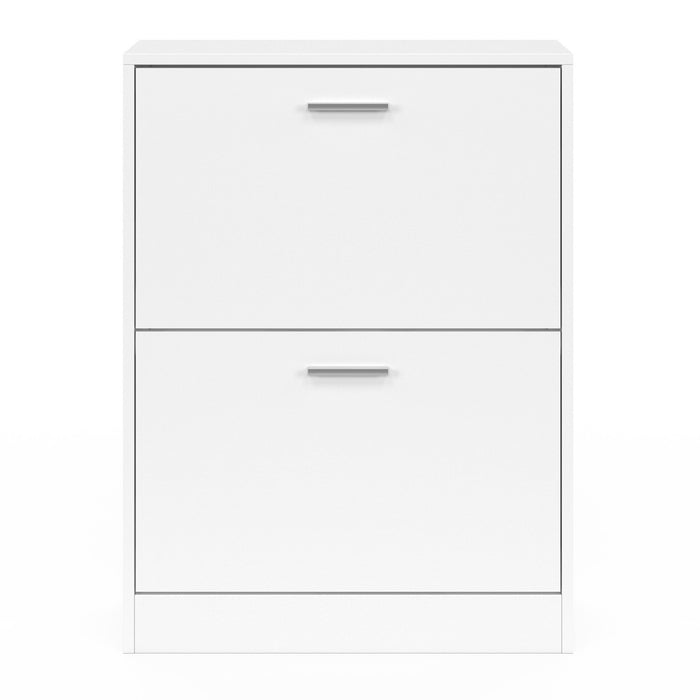 IDMarket - Scarpiera a 2 ante bianca