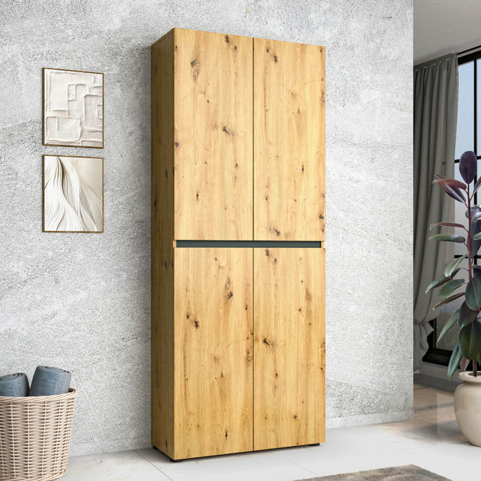 Scarpiera a 4 ante XL con 10 ripiani MISTER Artisan made in Italy