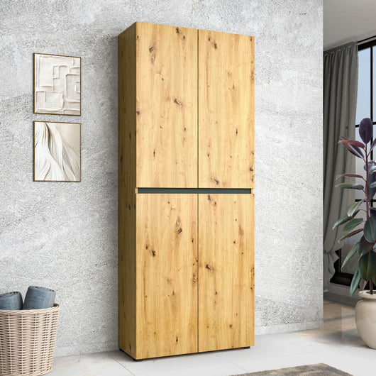 Scarpiera a 4 ante XL con 10 ripiani MISTER Artisan made in Italy