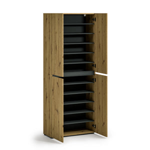 Scarpiera a 4 ante XL con 10 ripiani MISTER Artisan made in Italy