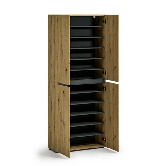 Scarpiera a 4 ante XL con 10 ripiani MISTER Artisan made in Italy