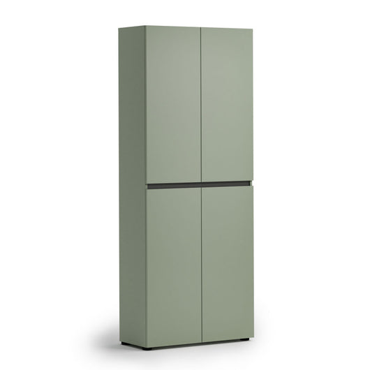 Scarpiera a 4 ante XL con 10 ripiani MISTER VERDE SALVIA made in Italy