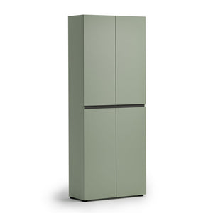 Scarpiera a 4 ante XL con 10 ripiani MISTER VERDE SALVIA made in Italy