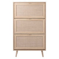 Scarpiera Bali 49A 3 ante a ribalta effetto vimini