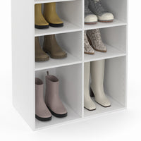 IDMarket - Scarpiera bianca a 16 scomparti