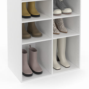 IDMarket - Scarpiera bianca a 16 scomparti