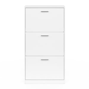 IDMarket - Scarpiera bianca a 3 ante