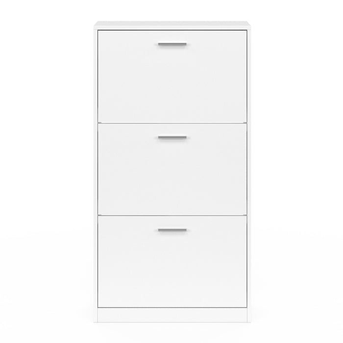 IDMarket - Scarpiera bianca a 3 ante