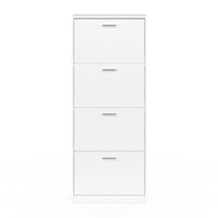 IDMarket - Scarpiera con 4 ante bianco