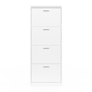 IDMarket - Scarpiera con 4 ante bianco