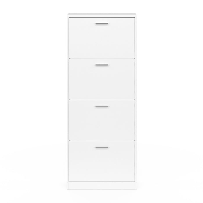 IDMarket - Scarpiera con 4 ante bianco