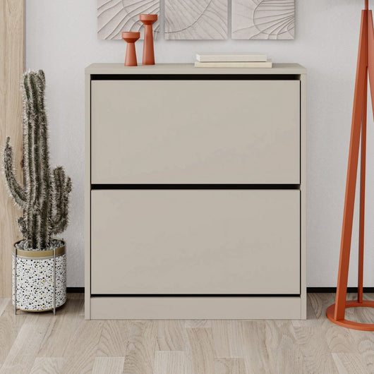 Scarpiera due ante a ribalta SHC520 cashmere 73x26x82.5H