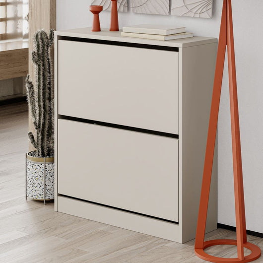 Scarpiera due ante a ribalta SHC520 cashmere 73x26x82.5H