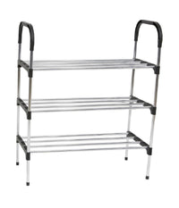 Scarpiera In Metallo Plastica 3 Livelli 57x26x66cm Salvaspazio Porta Scarpe Casa         