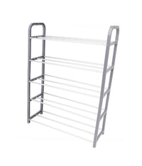 Scarpiera In Plastica 5 Ripiani Livelli Salvaspazio 50x19x68cm Porta Scarpe Casa         