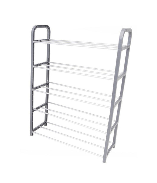 Scarpiera In Plastica 5 Ripiani Livelli Salvaspazio 50x19x68cm Porta Scarpe Casa         