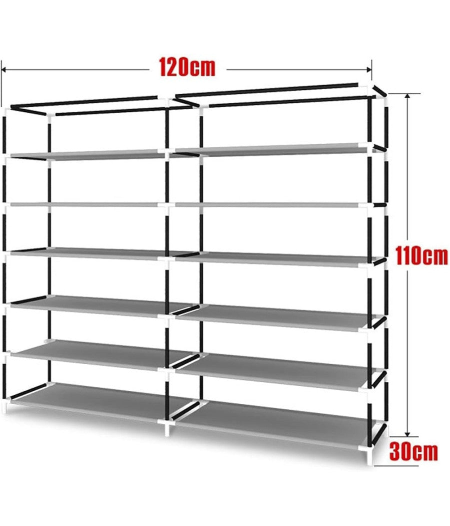 Scarpiera In Tela 6 Livelli Per Soggiorno Corridoio Organizzatore Scarpe Scaffale         