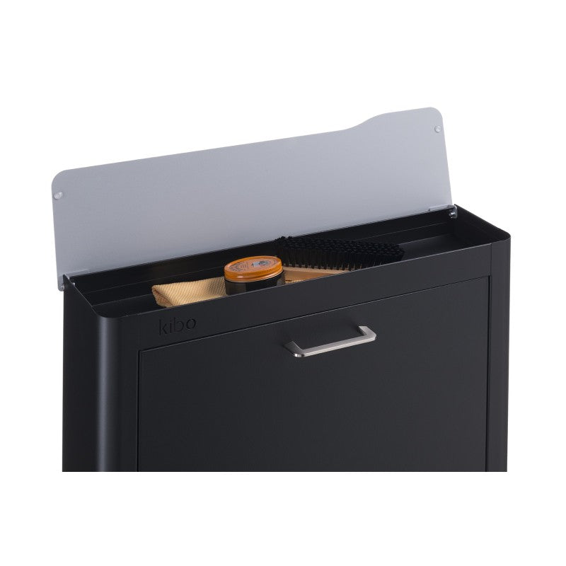 Scarpiera KIBO, 4 scomparti, per 12 Paia di Scarpe, bianco, nero o sabbia