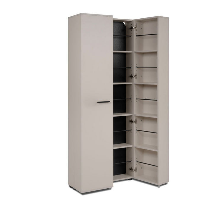 Scarpiera Lugo 02A con 2 ante e 5 scomparti colore cashmere