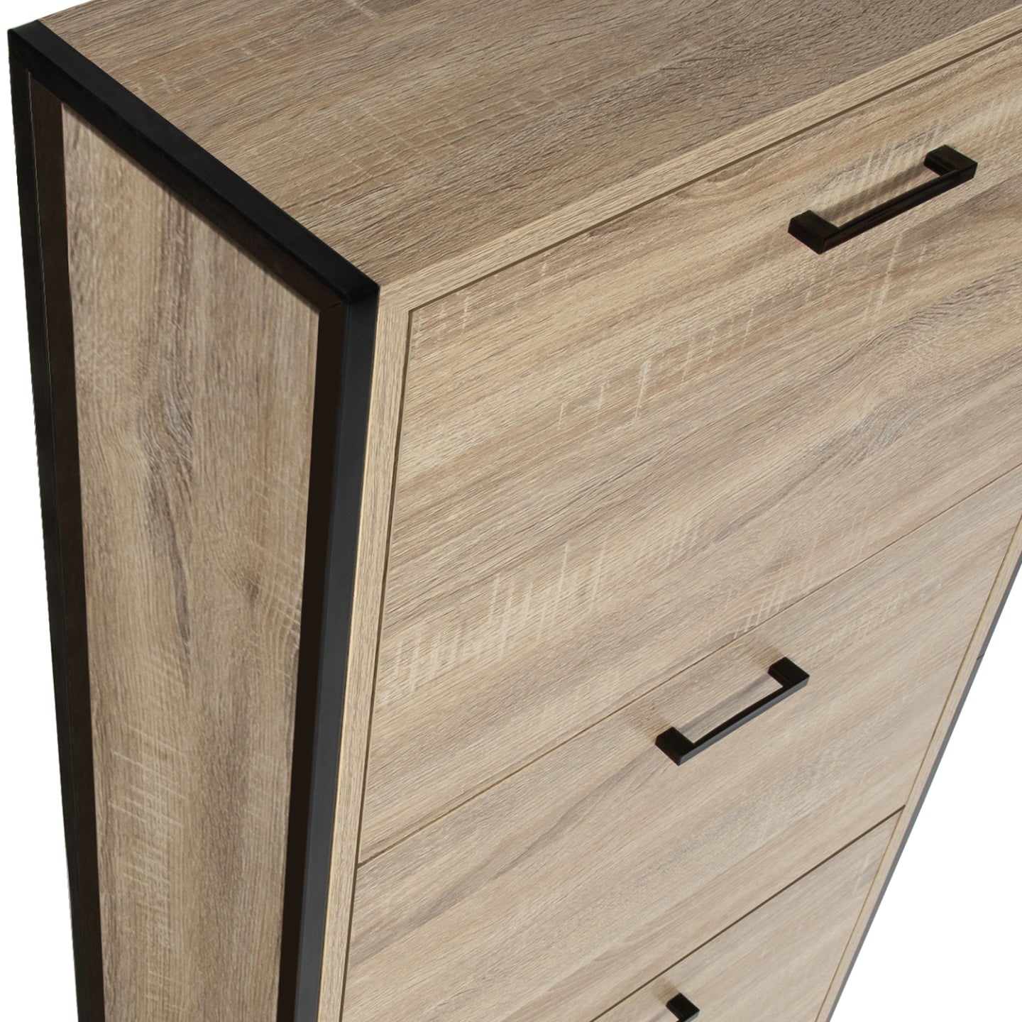 IDMarket - Scarpiera LUIS 4 ante design industriale