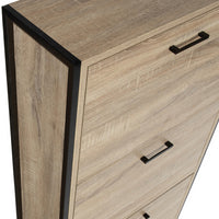 IDMarket - Scarpiera LUIS 4 ante design industriale