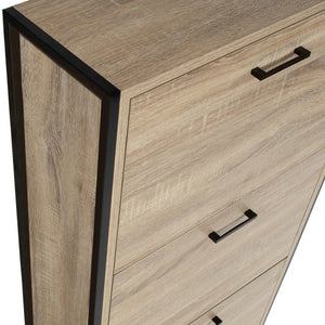 IDMarket - Scarpiera LUIS 4 ante design industriale