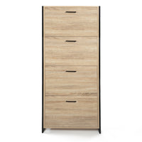 IDMarket - Scarpiera LUIS 4 ante design industriale