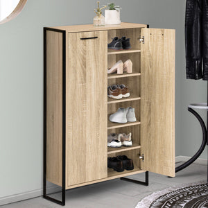 IDMarket - Scarpiera LUIS Armadio a 2 ante di design industriale