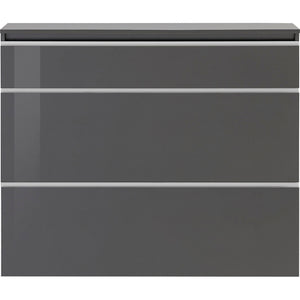 Scarpiera Magic 120 – 2 ante + 1 ribalta – Antracite Lucido