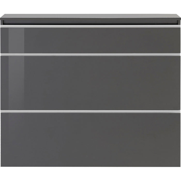 Scarpiera Magic 120 – 2 ante + 1 ribalta – Antracite Lucido