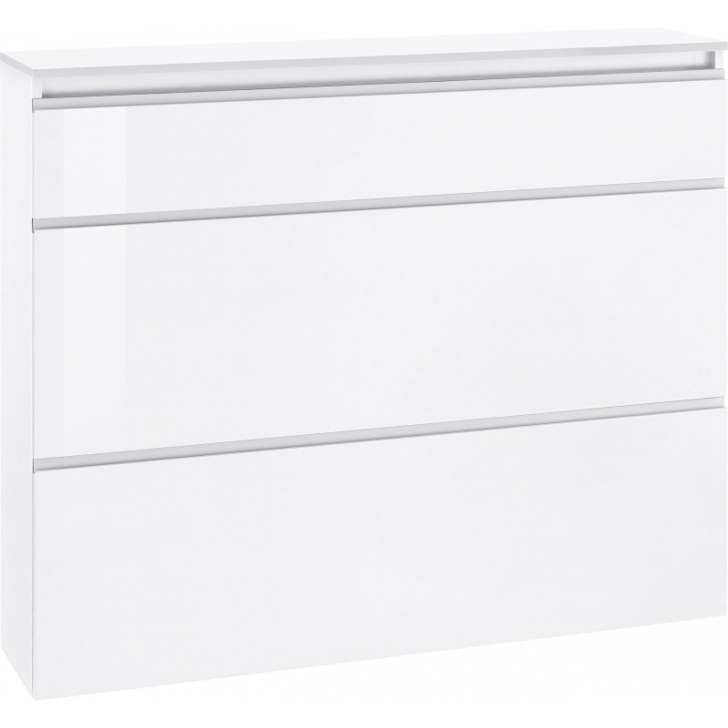 Scarpiera Magic 120 – 2 ante + 1 ribalta – Bianco Lucido