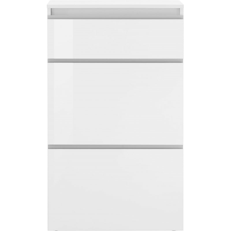 Scarpiera Magic 60 – 2 ante + 1 ribalta – Bianco Lucido