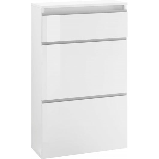 Scarpiera Magic 60 – 2 ante + 1 ribalta – Bianco Lucido