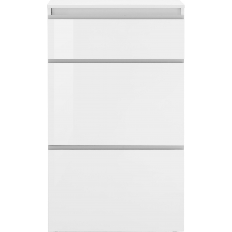 Scarpiera Magic 60 – 2 ante + 1 ribalta – Bianco Lucido