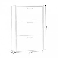 SCARPIERA MOLLY 3 ANTE A RIBALTA BIANCO
