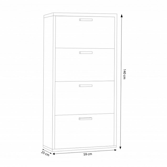 SCARPIERA MOLLY 4 ANTE A RIBALTA PINO CHIARO