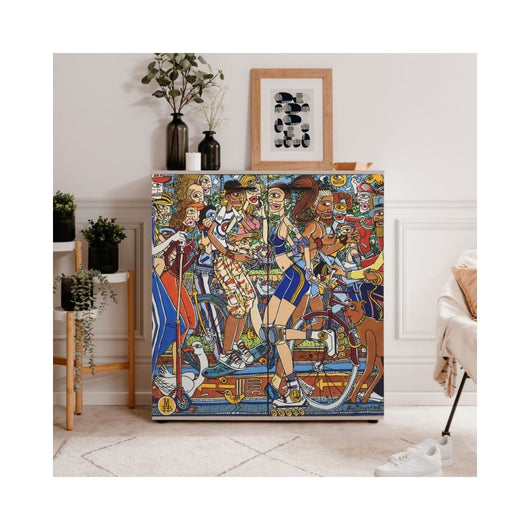 Scarpiera Move con 2 ante battenti art collection Mauro Bergonzoli 100x34x110H