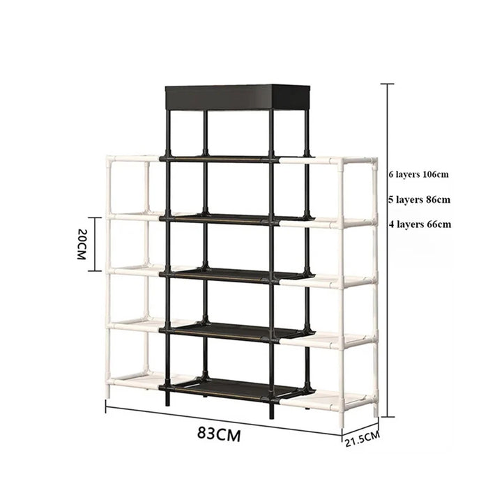 Trade Shop - Scarpiera Multistrato Organizzatore Salvaspazio Ingresso Design Compatto Funzionale -