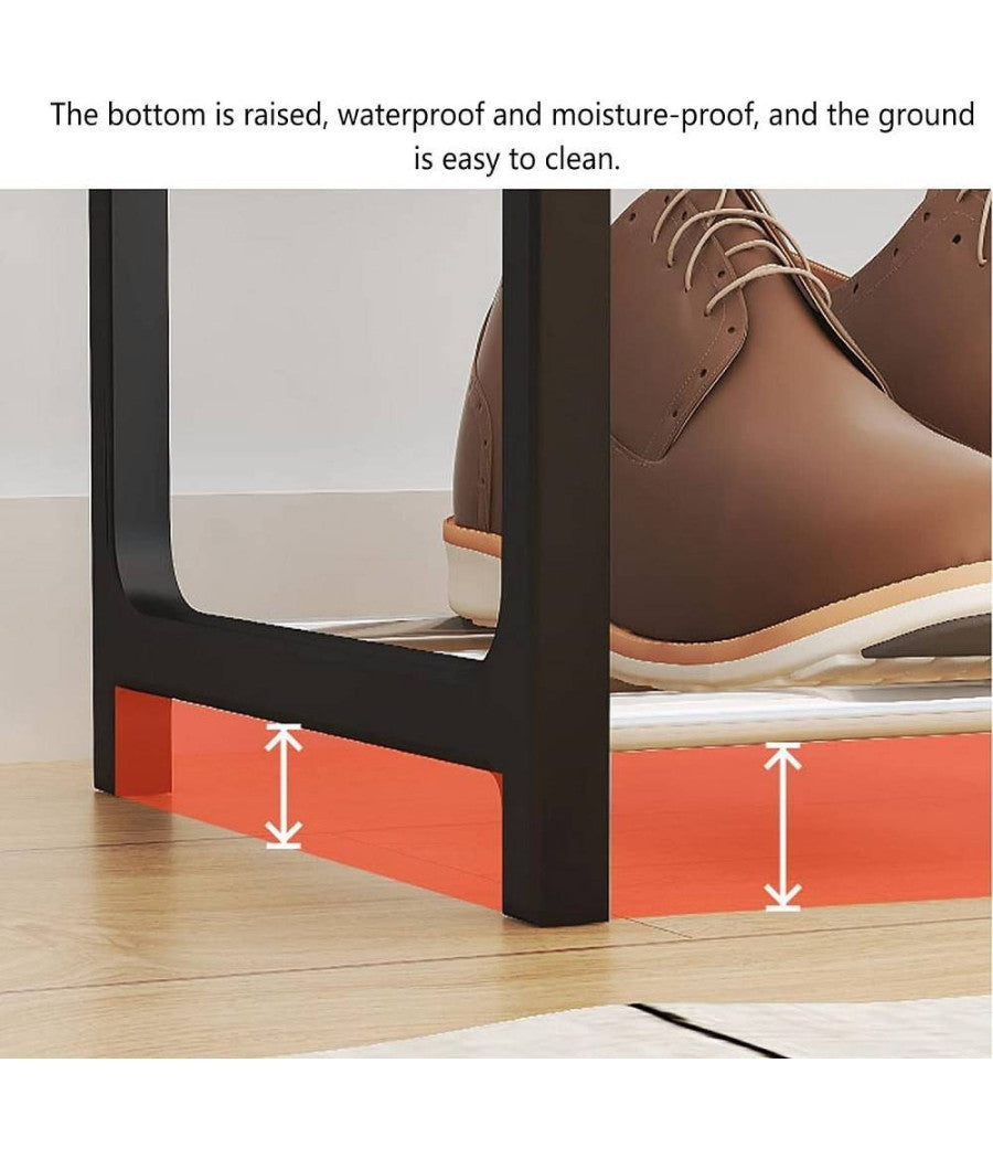 Scarpiera Organizzatori Di Scarpe In Metallo Calzature Negozi Assemblaggio Rapido         