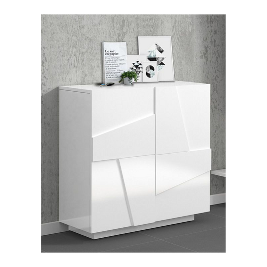 Scarpiera Ping 80 – 2 ante – Bianco Lucido